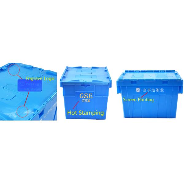 Stackable Heavy Duty Plastic Moving Crate With Lid