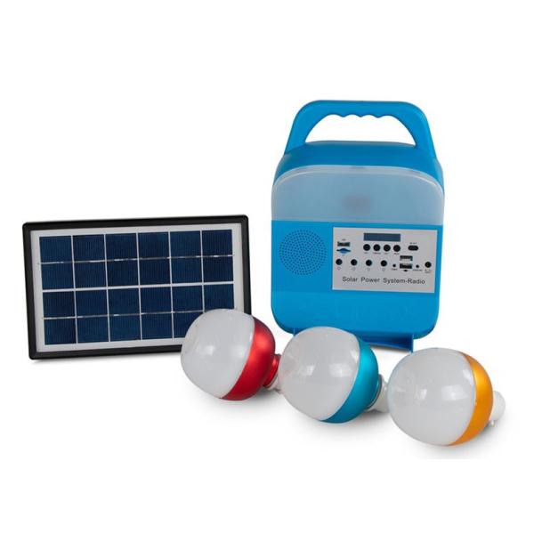 Outdoor Portable Portable Multi-Function Solar Power Generation System Headlight with Rechargeable Audio Bluetooth Radio