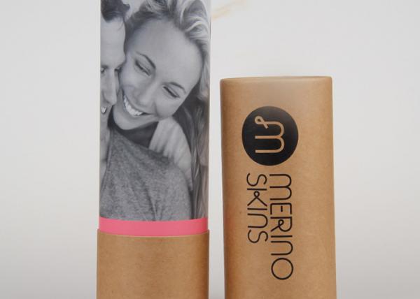 Quality Kraft Paper Tube Packaging Gift Box Designs T - Shirt Label Printing Paper Tube wholesale