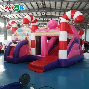 China Indoor Inflatable Slide Digital Print Inflatable Bouncer Slide Rental Inflatable Bounce House Quadruple Stitches on sale