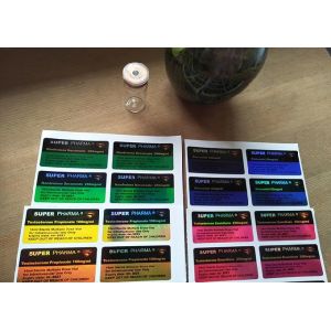 Buy cheap Hologram Laser Label Stickers With Printing For Super Pharma Glass Bottle Vial from wholesalers