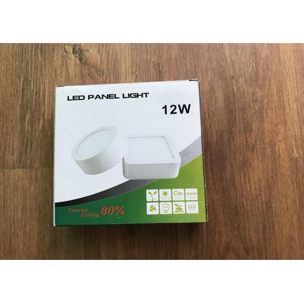 Square Led Slim Panel Light 12w Aluminum Narrow Edge With 90% Lighting Area
