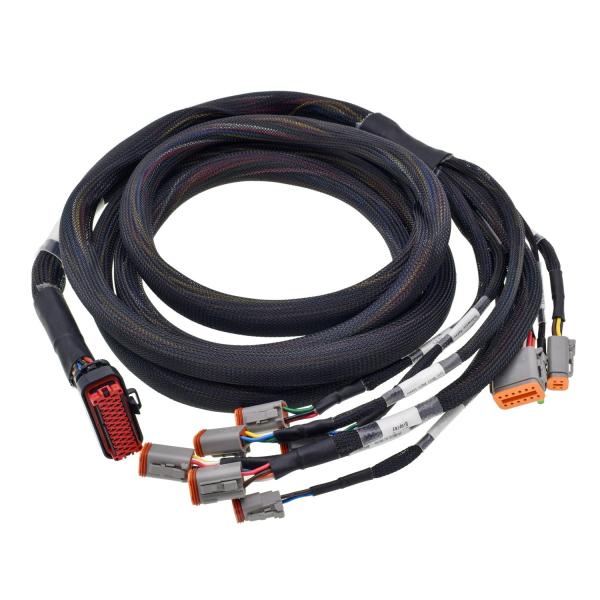Electrical Vehicle Wiring Harness Rubber Terminal Flat Twisted Type