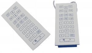Cheap Rugged medical membrane numeric keypad with top panel mounting and USB interface for sale