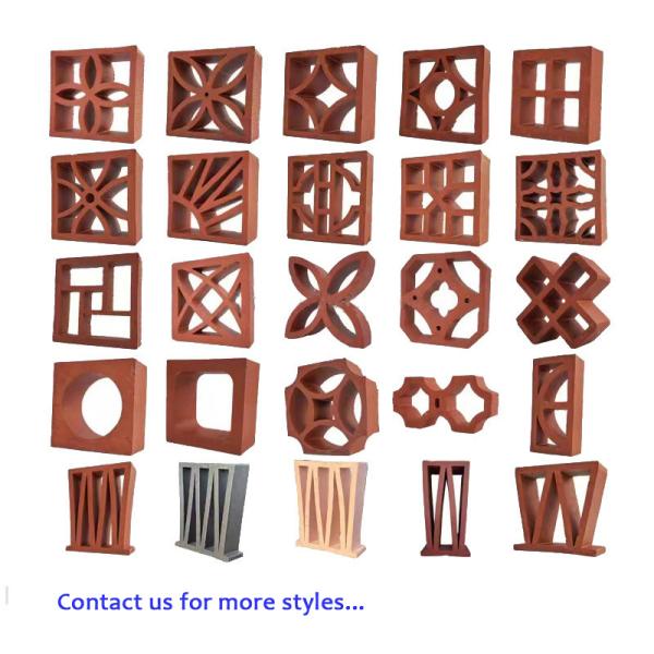 Non Polluted Terracotta Facade Brick Building Material Exterior Wall Cladding Tile Facing
