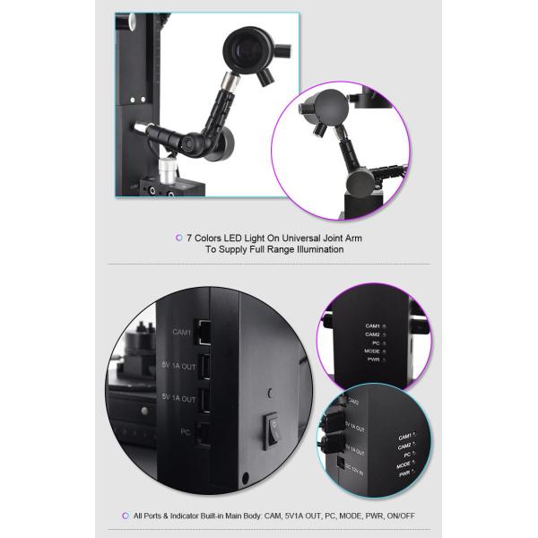LED OPTO-EDU A18.4902 Digital Comparison Microscope 3840 X 2160 Maximum Resolution