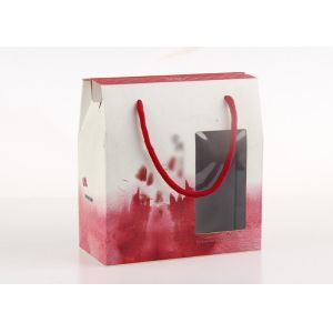 China Wholesale Full Colors Printed Dumplings Recycled Paper Gift Boxes With Rope Handle on sale