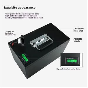 LiFePO4 Lithium Electric Motorcycle Battery Li Ion Power Battery Pack 72V 20Ah