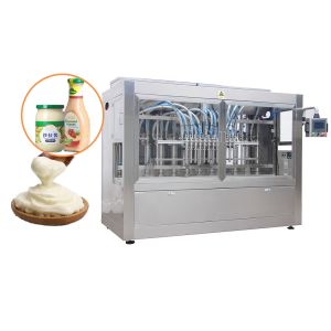 Cheap Automatic Hummus Filling Machine with Stainless Steel 304/316 Construction for High Viscous Products and Servo Motor Driven Precision for sale
