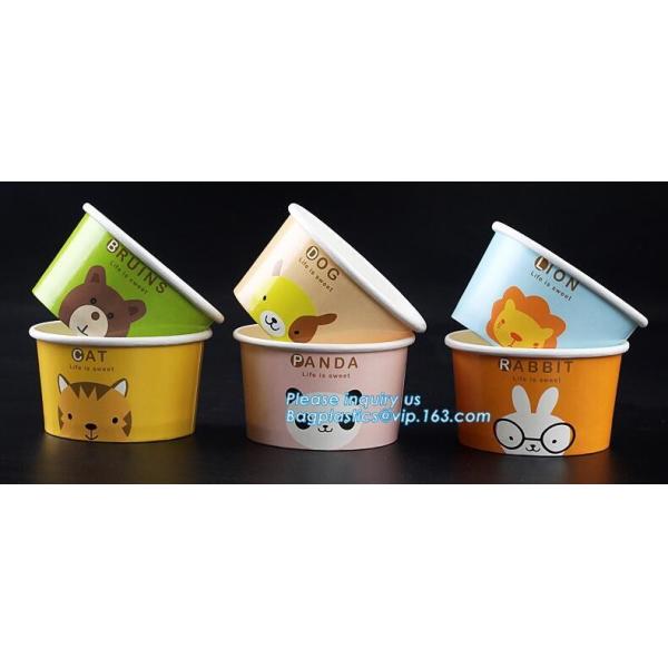 Disposable paper hot soup cup with paper flat lid,microwaveable deli container disposable plastic hot soup cups bagease
