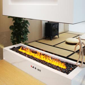 China 2400mm 95'' Water Mist Electric Fireplace 3D Realistic Flames Energy-Efficient on sale