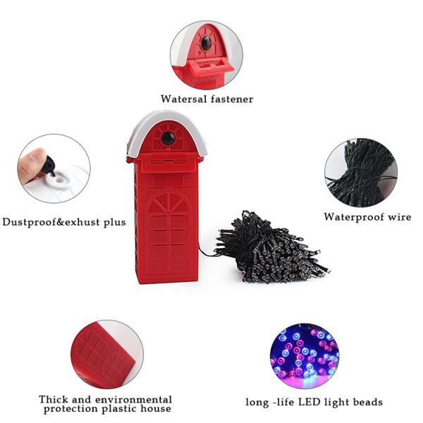 beautiful Christmas wedding decorative pink mg-saline water powered outdoor led tree lights