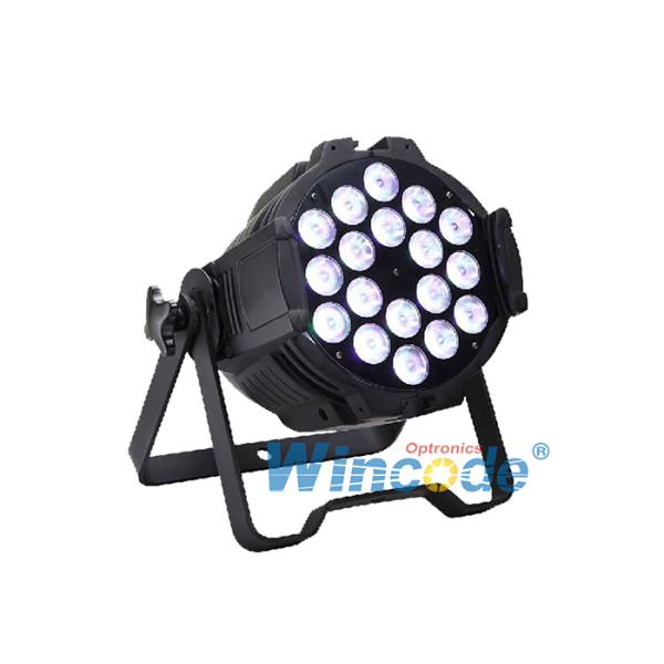 18×15W RGBWA 5 In 1 LED Par Light 16 Bit PWM Dimming 25° 45° 60° Optional Lens
