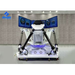 Cheap 42 Inch 3 Screen 6 Dof Racing Car Driving Simulator For Game Center for sale