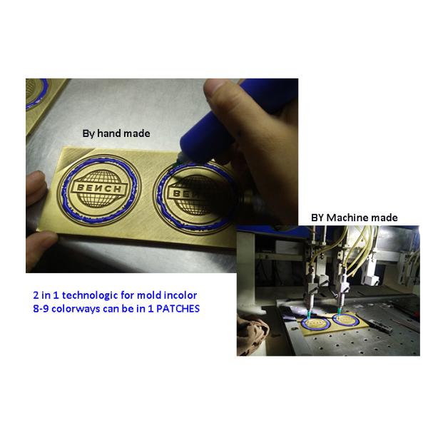 Debossed PVC Silicone Rubber Labels OEKO-TEX PVC Rubber Patch