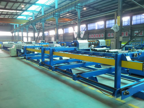 Trapezoidal Sheets Metal Roofing Roll Forming Machine with Mitsubishi PLC Control