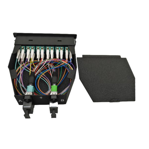 MTP Module Cassette FTTH Fiber Optic Patch Panel APC UPC 12 / 24 Core