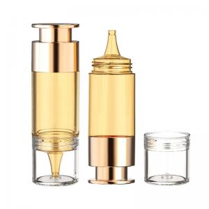 China 15ml Cosmetic Airless Bottle Liquid Foundation Essence Bottle With Filler Part Tab on sale