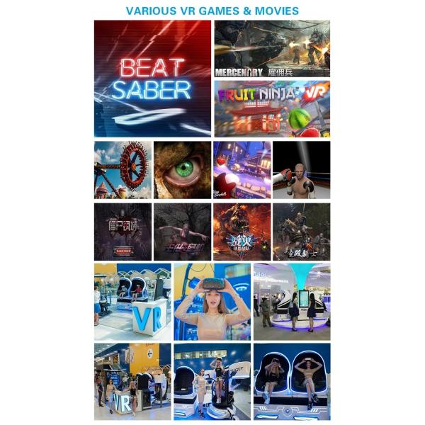 9D VR Egg / Racing Car Simulator Space Themed Virtual Reality Park for Play Game