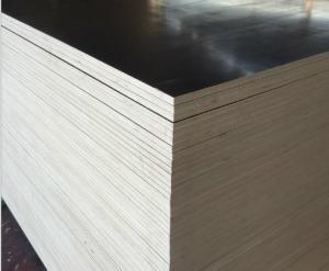 Cheap 15mm Black Brown Concrete Shuttering Plywood One Time Hot Press Poplar Core for sale