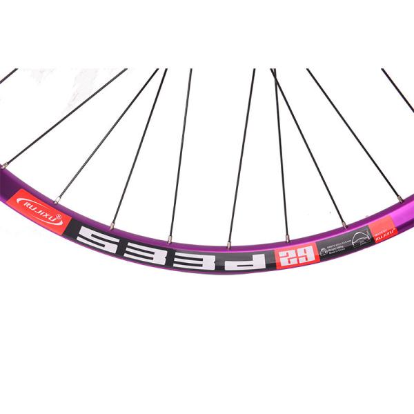 Tubeless Type Aluminum 27.5" MTB Wheelset 20mm Depth With 6 Bolt Disc Brake