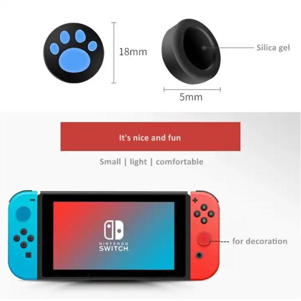 Cute Cat Paw Claw Thumb Grip for Nintendo Switch NS/Switch Lite Controller Joy-Con