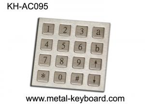 Cheap Rugged Stainless Steel Keyboard Panel mount Keypad with 16 Keys for sale