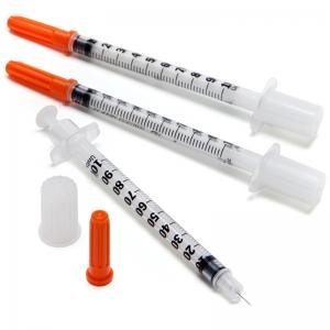 Cheap Disposable Insulin Syringe 1ml 0.3ml 0.5ml Disposable Sterile Syringe With Fixed Needle for sale