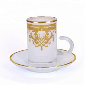 China Height 85mm Arabic Tea Cup Tea Sets with Smooth Surface Available on sale