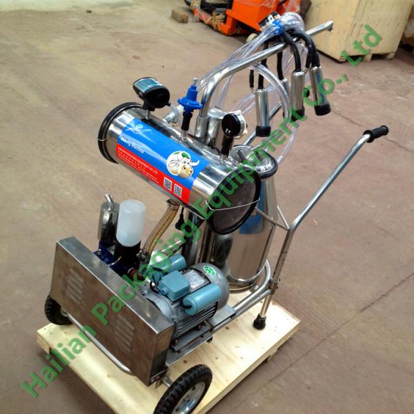 Manual Single Bucket Mobile Milking Machine for Dairy Cow Farms
