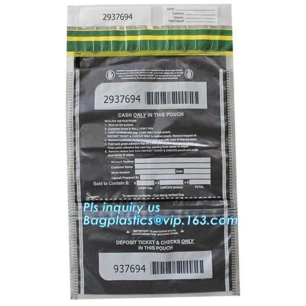 Evidence Paper Document Digital Opaque Bag, cash deposit bag, Security Bags Plastic Deposit PE Bag Cash Envelope Check S