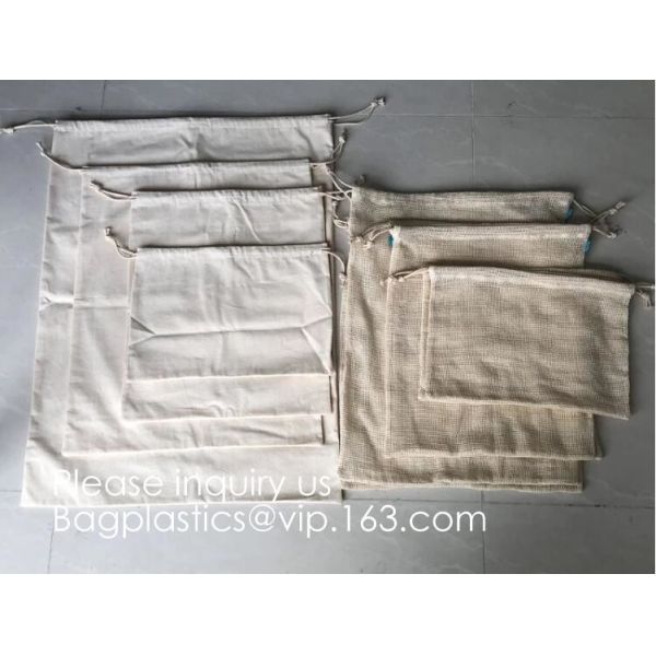 Cotton Reusable Grocery Bags, Produce Bags, Jewelry Pouch, Muslin Brewing bags, Linen Sachet bags, Spice bags, Christmas