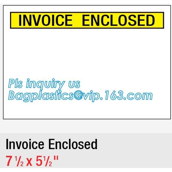 Waterproof packing list envelopes with self adhesive A3 A4 B4 B5 A7 C5 C7size, packing list enclosed envelope a5, bageas