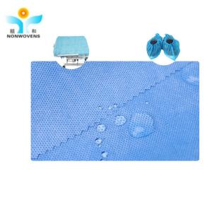 China Medical SMS Non Woven Fabric With The Alcohol Blood Oil Repellent Treatment on sale
