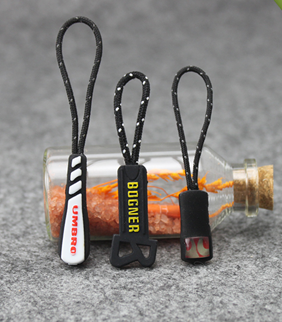 Outdoor Backpack Black Rubber Zipper Puller Auto - Lock Function