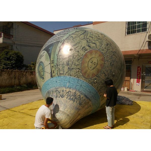 Customized Size Blow Up Advertising Signs , Wedding Inflatable Hot Air Balloon