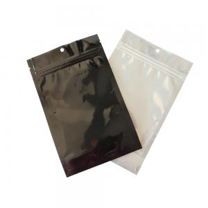 Cheap Clear Black Weed Mylar Bag 1/2 oz Dispensary Weed Packaging Pouch​ for sale