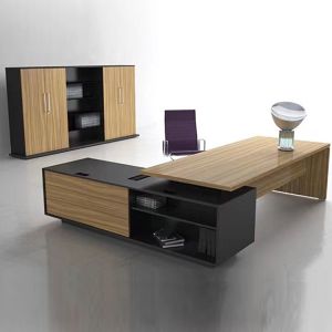China Length 2.2M Executive Office Desks Modern Wooden With Pvc Edging on sale