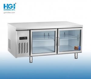 Cheap Low Noise Kitchen Storage Refrigerator With R600A Refrigerant And Glass Door for sale