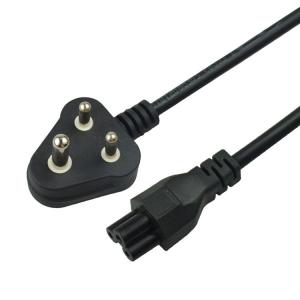 Cheap 1.5mm C19  India 3 Prong Computer Power Cord South Africa Power Cable for sale