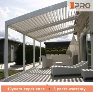 Cheap Durable White Aluminum Attached Pergola Wall Mounted Style For Window Of Office for sale
