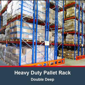 China Double Deep Heavy Duty Pallet Rack Selective Pallet Rack Warehouse Storage Rack on sale