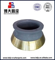 GP200 GP300 Manganese Steel Mn18Cr2 Stone Cone Crusher Spare Parts for Replacement