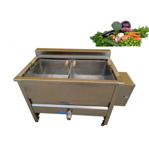 Cheap Small Scale Vegetable Blanching Equipment , Semi Automatic Potato Blanching Machine for sale