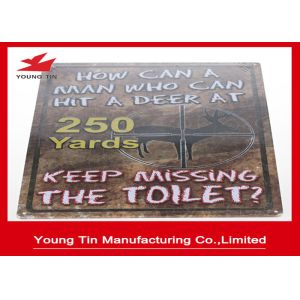 Recycle Custom Printed Tin Boxes , 0.35 MM Candy Tin Cans Ad Tin Sign Embossed