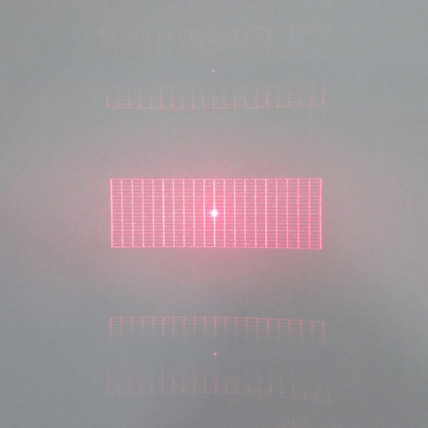 650nm Rectangles Grid DOE Laser Module Adjustable Brightness