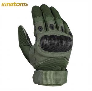 China Green Khaki Black Nylon Waterproof Military Gloves Hard Knuckle Outdoor Tactical Gear on sale