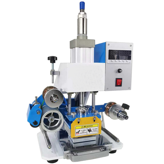 Cheap Pneumatic Leather Hot Foil Embossed Stamping Machine 80*90mm Logo Heat Press Machines for sale
