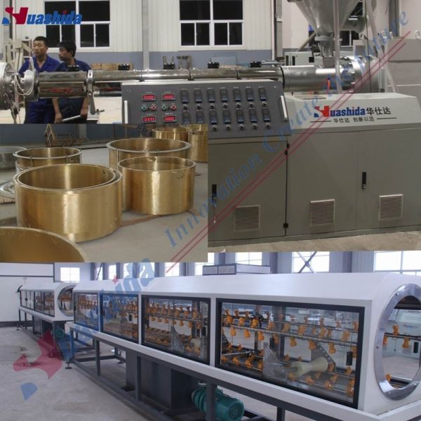 Plastic Solid Pipe Extrusion Line / PE PP Pipe Production Line