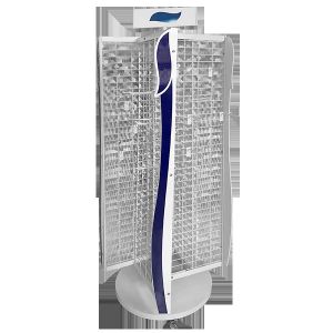 White Length 600mm Width 550mm Revolving Display Stand For Retail Store